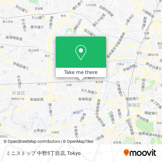ミニストップ 中野5丁目店 map