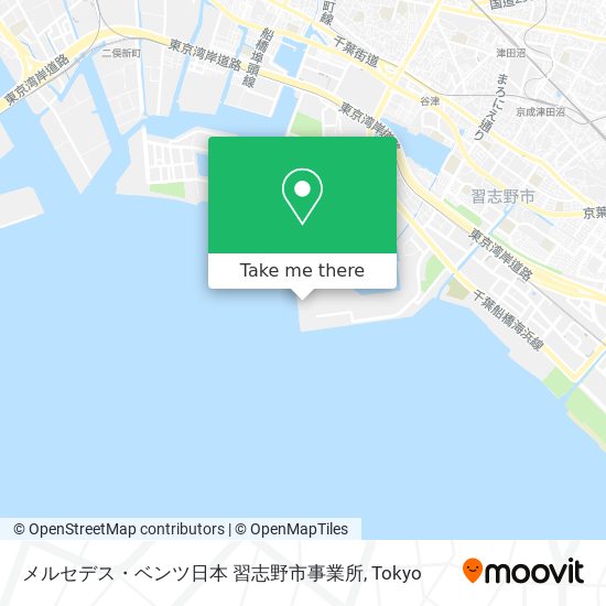メルセデス・ベンツ日本 習志野市事業所 map