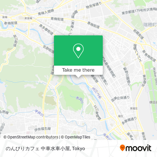 のんびりカフェ 中車水車小屋 map