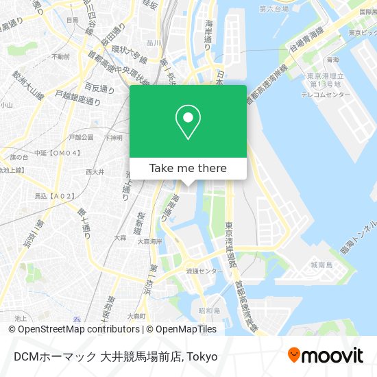 DCMホーマック 大井競馬場前店 map