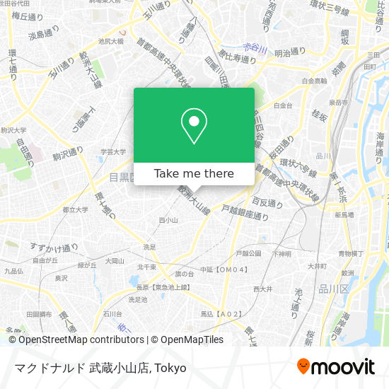 マクドナルド 武蔵小山店 map