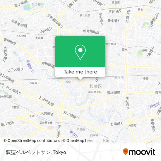 荻窪ベルベットサン map