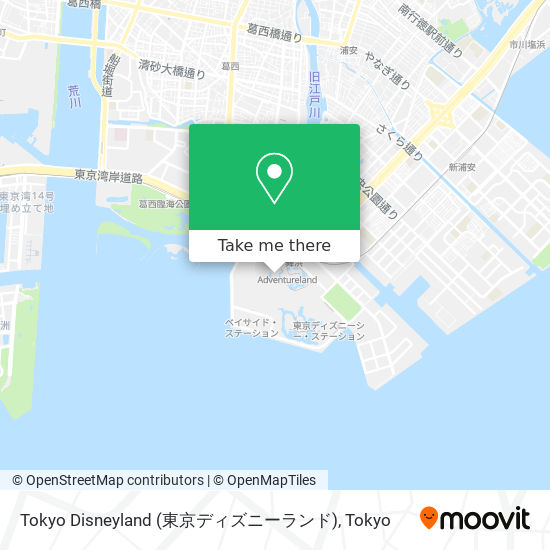 Tokyo Disneyland (東京ディズニーランド) map