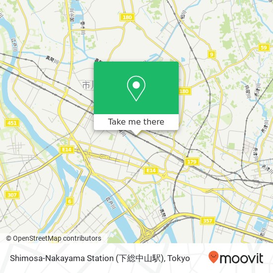 Shimosa-Nakayama Station (下総中山駅) map