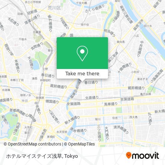 ホテルマイステイズ浅草 map