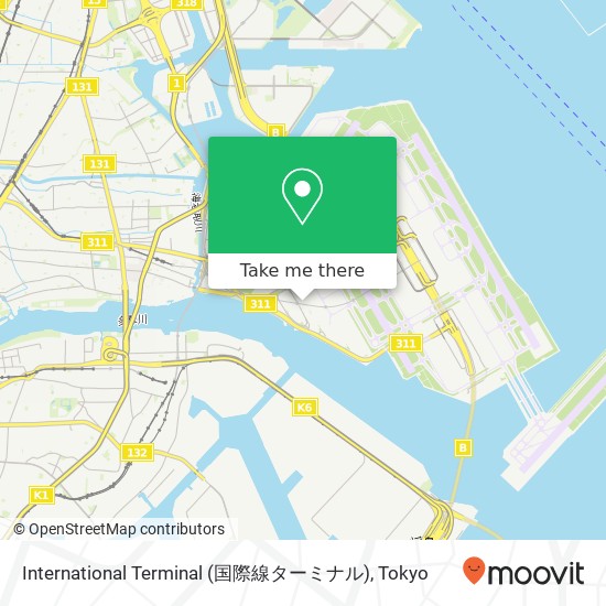 International Terminal (国際線ターミナル) map
