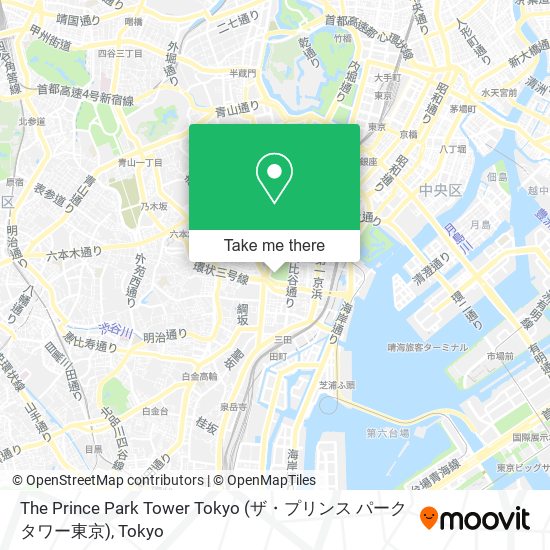 The Prince Park Tower Tokyo (ザ・プリンス パークタワー東京) map
