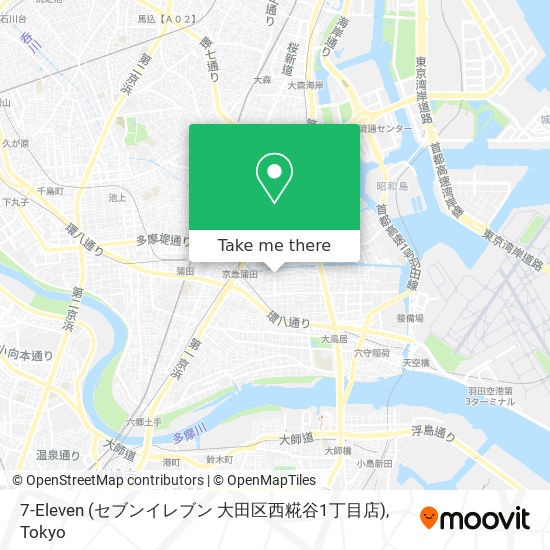 7-Eleven (セブンイレブン 大田区西糀谷1丁目店) map