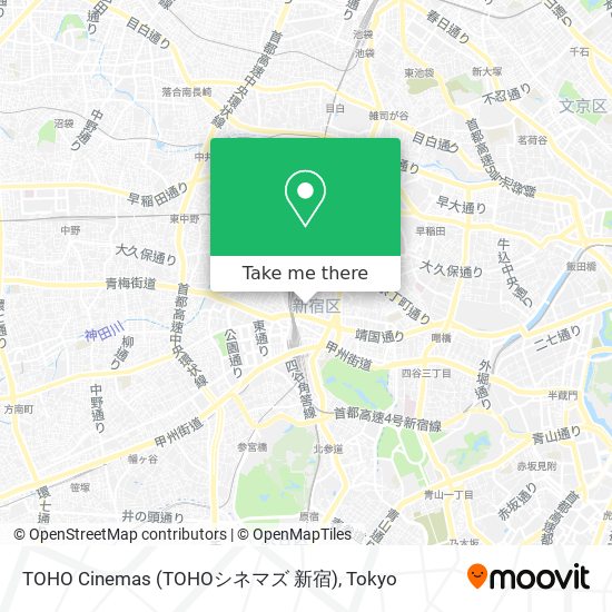 TOHO Cinemas (TOHOシネマズ 新宿) map