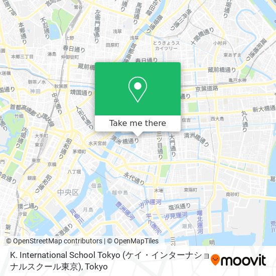 K. International School Tokyo (ケイ・インターナショナルスクール東京) map
