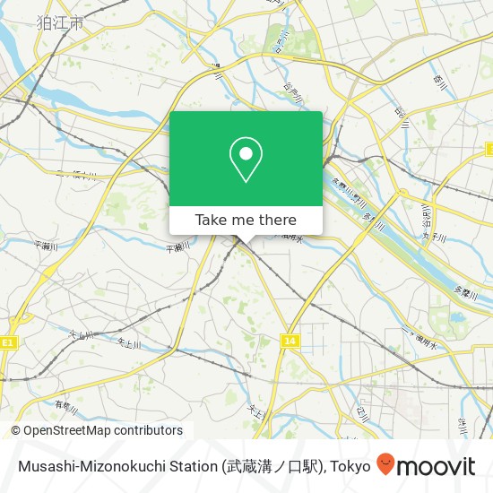 Musashi-Mizonokuchi Station (武蔵溝ノ口駅) map