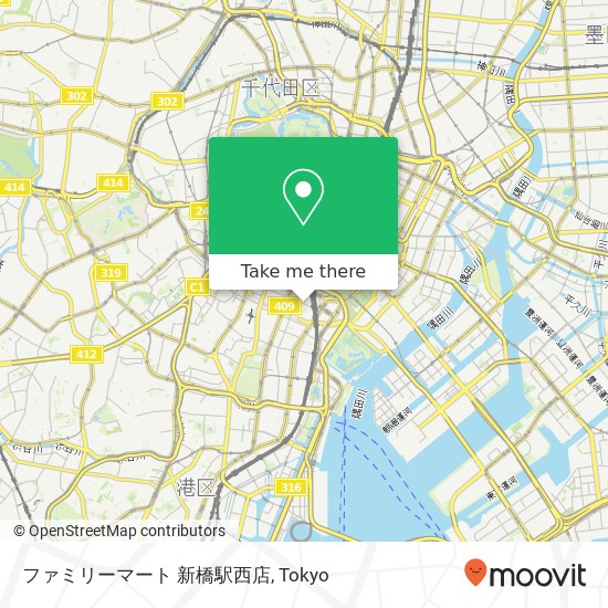 ファミリーマート 新橋駅西店 map