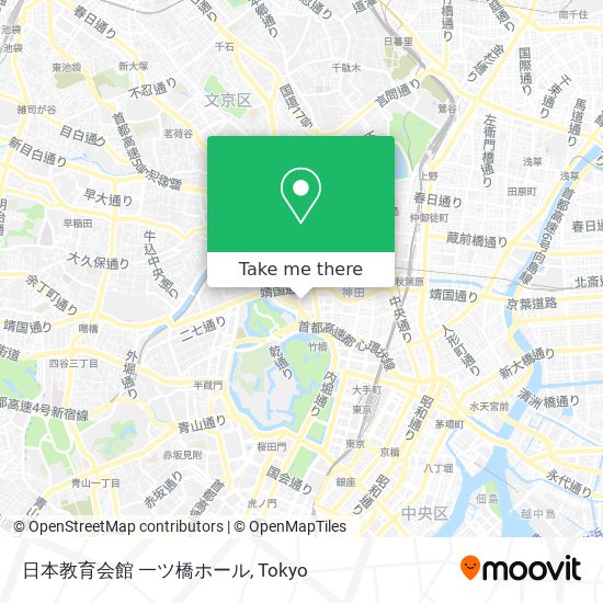 日本教育会館 一ツ橋ホール map