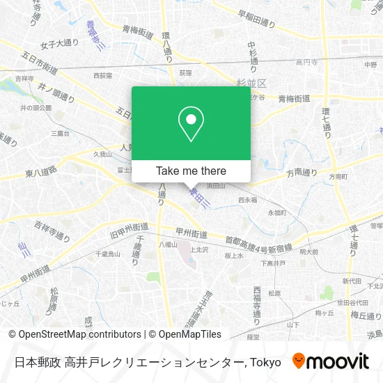 日本郵政 高井戸レクリエーションセンター map