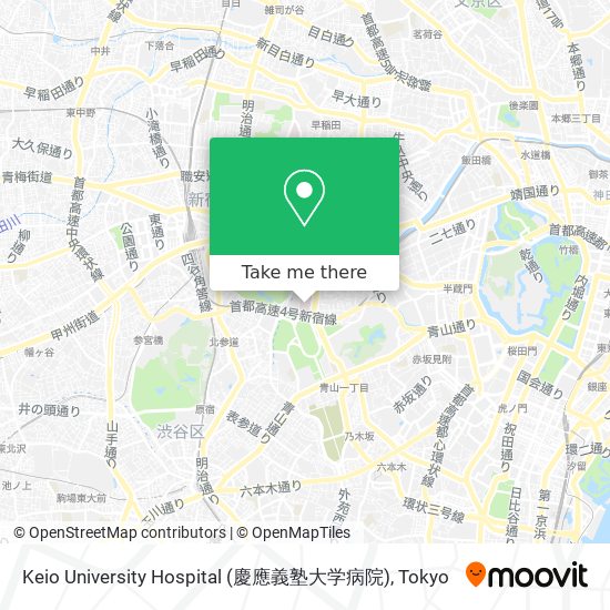 Keio University Hospital (慶應義塾大学病院) map