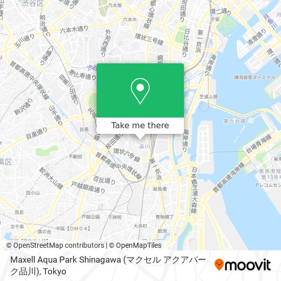 Maxell Aqua Park Shinagawa (マクセル アクアパーク品川) map