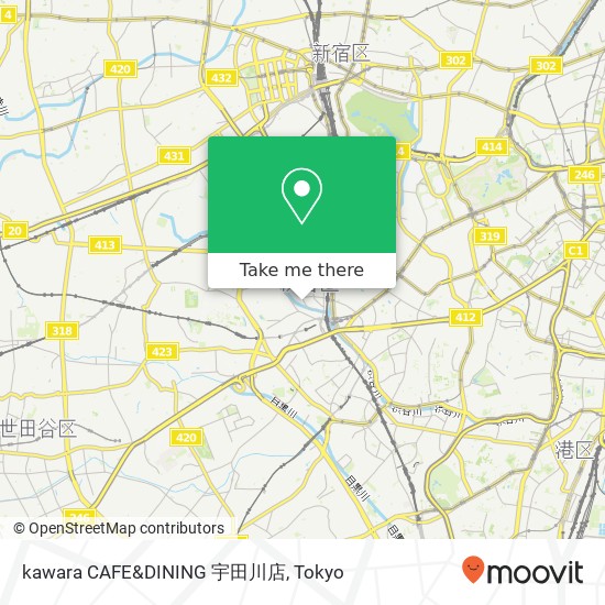 kawara CAFE&DINING 宇田川店 map