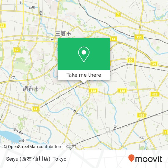 Seiyu (西友 仙川店) map