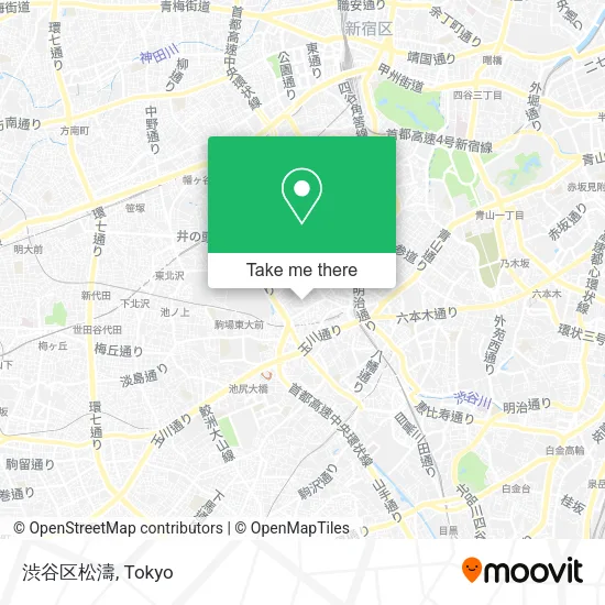 渋谷区松濤 map