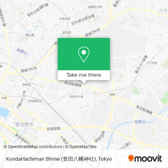 KondaHachiman Shrine (誉田八幡神社) map