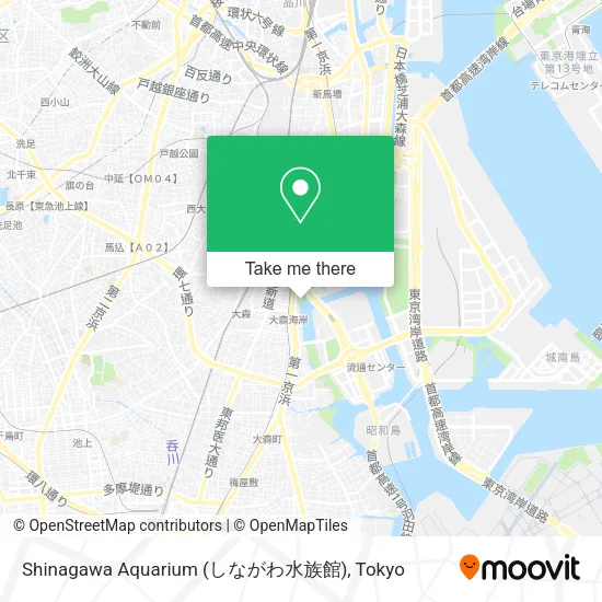 Shinagawa Aquarium (しながわ水族館) map