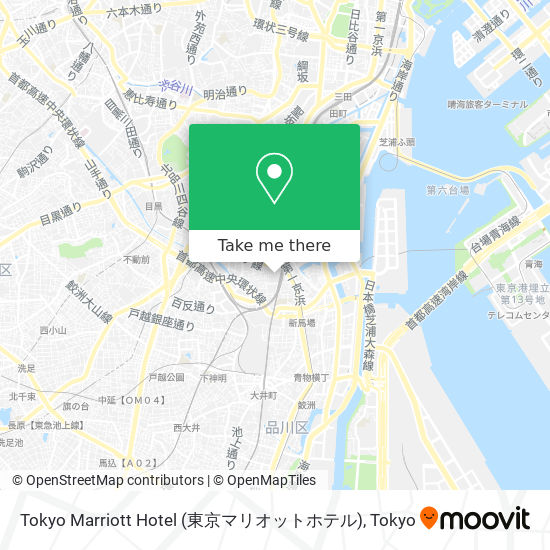 Tokyo Marriott Hotel (東京マリオットホテル) map