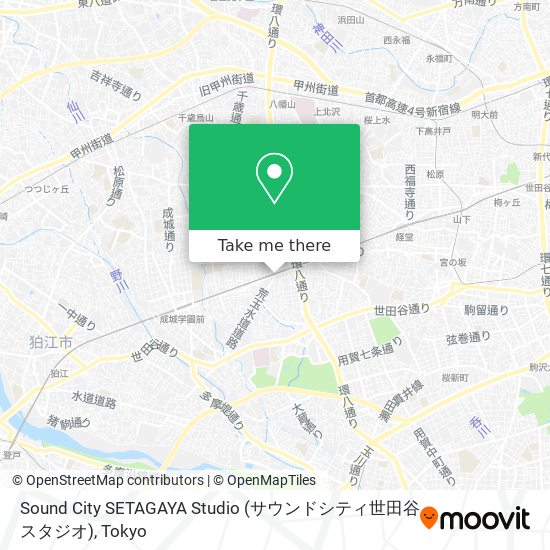 Sound City SETAGAYA Studio (サウンドシティ世田谷スタジオ) map