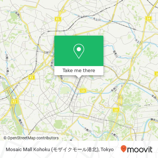 Mosaic Mall Kohoku (モザイクモール港北) map