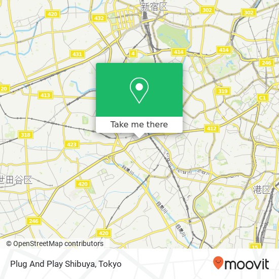 Plug And Play Shibuya map