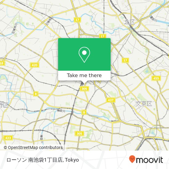 ローソン 南池袋1丁目店 map