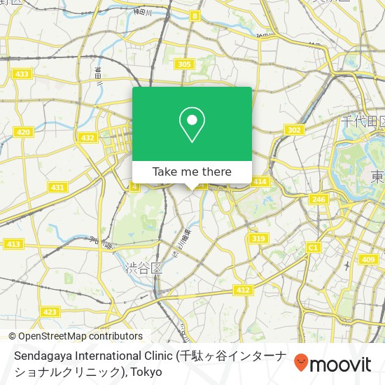 Sendagaya International Clinic (千駄ヶ谷インターナショナルクリニック) map