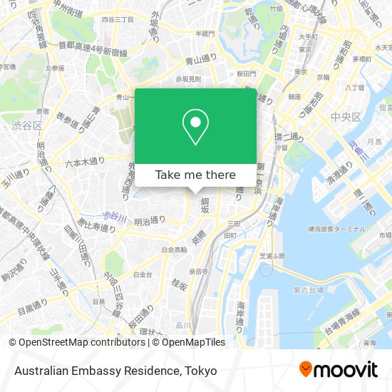 Australian Embassy Residence map