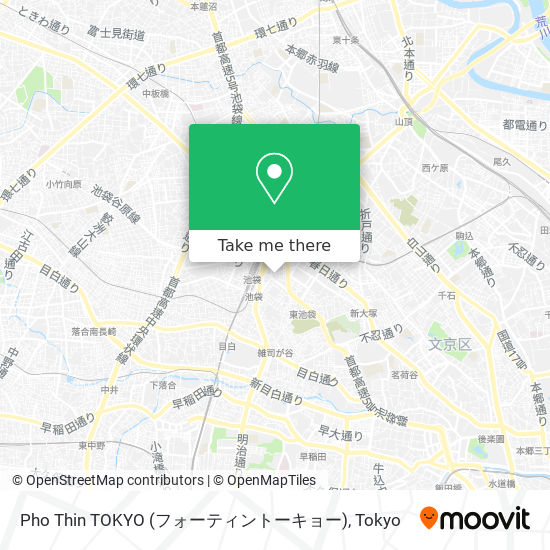 Pho Thin TOKYO (フォーティントーキョー) map