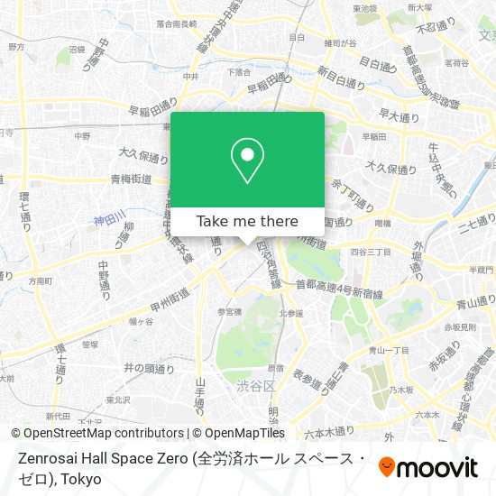 How To Get To Zenrosai Hall Space Zero 全労済ホール スペース ゼロ In 新宿区 By Bus