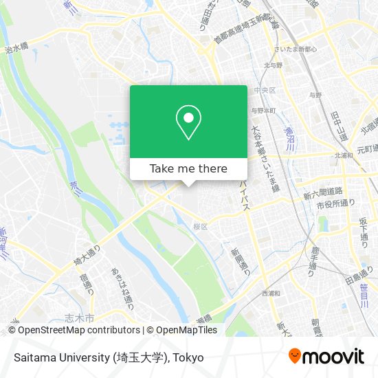 Saitama University (埼玉大学) map