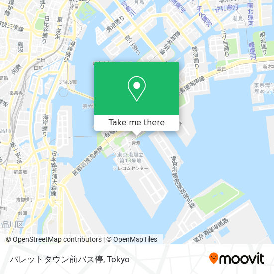 パレットタウン前バス停 map