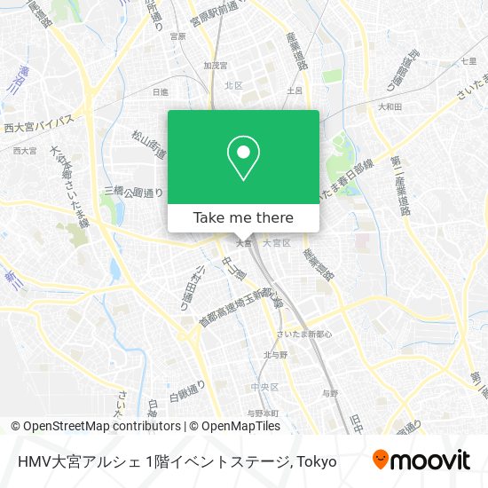 HMV大宮アルシェ 1階イベントステージ map