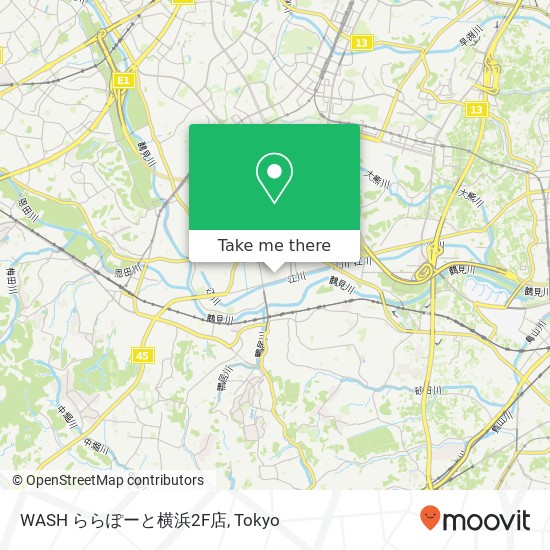 WASH ららぽーと横浜2F店 map