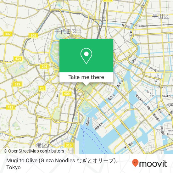 Mugi to Olive (Ginza Noodles むぎとオリーブ) map