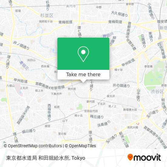 東京都水道局 和田堀給水所 map