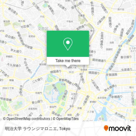 明治大学 ラウンジマロニエ map