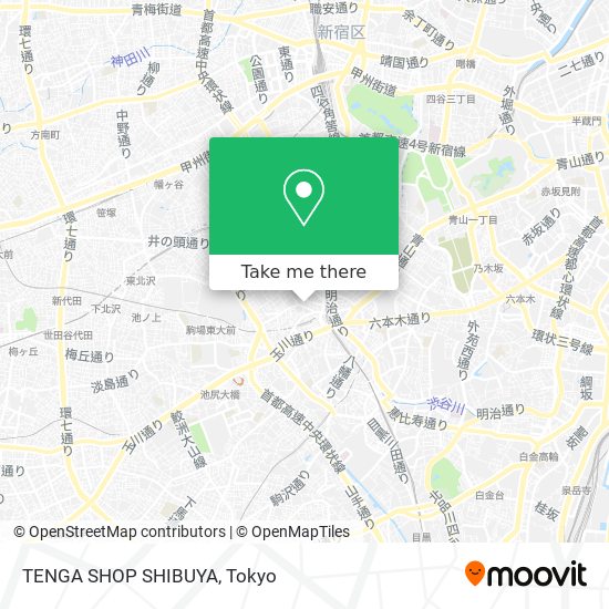 TENGA SHOP SHIBUYA map