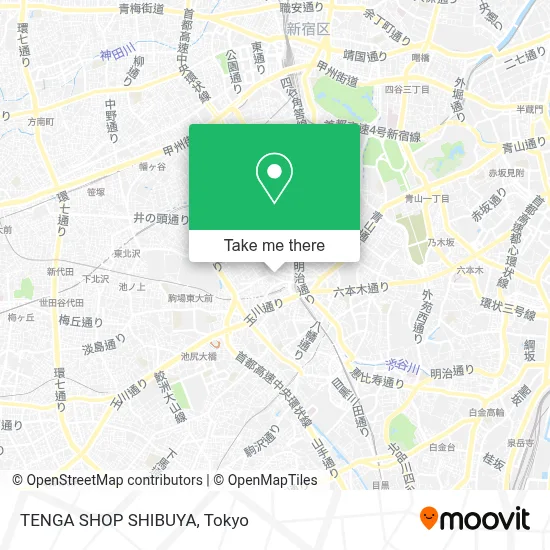 TENGA SHOP SHIBUYA map