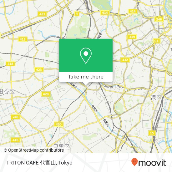 TRITON CAFE 代官山 map