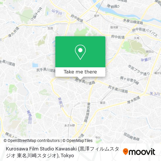 Kurosawa Film Studio Kawasaki (黒澤フィルムスタジオ 東名川崎スタジオ) map