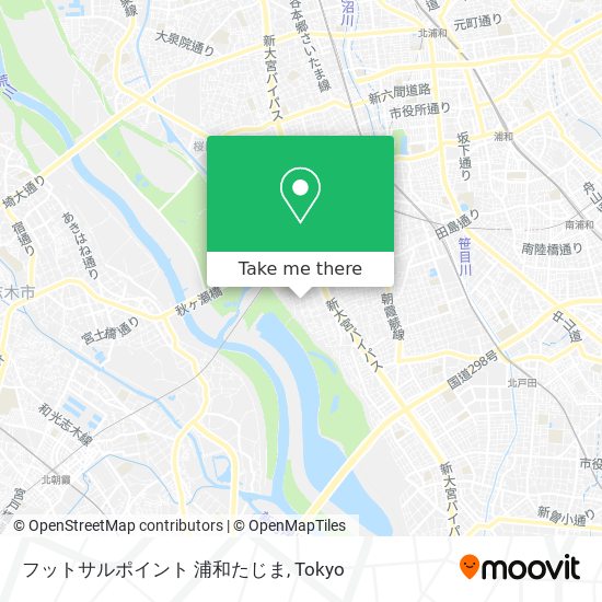 フットサルポイント 浦和たじま map