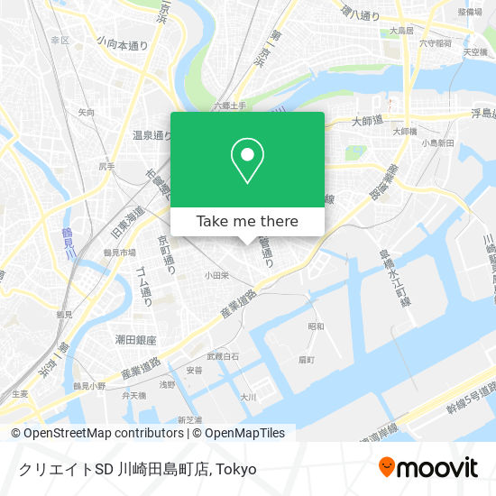 クリエイトSD 川崎田島町店 map