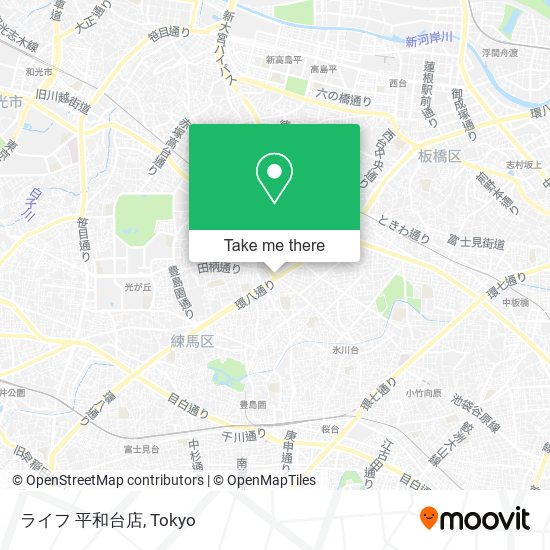 ライフ 平和台店 map