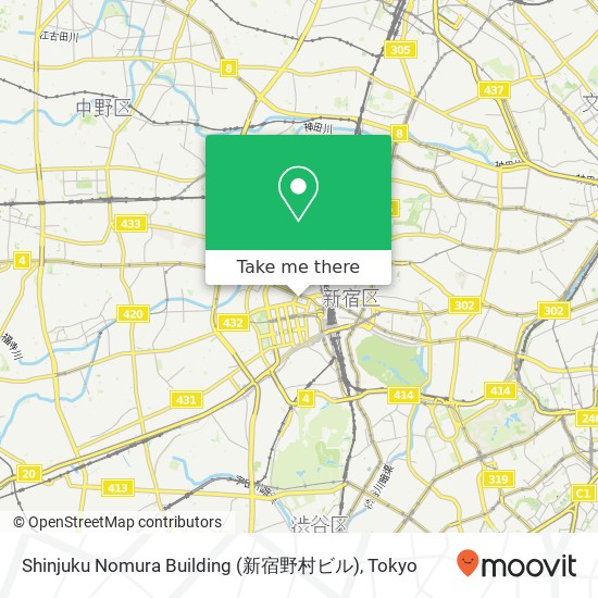 Shinjuku Nomura Building (新宿野村ビル) map
