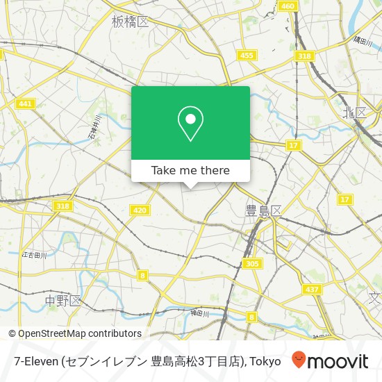 7-Eleven (セブンイレブン 豊島高松3丁目店) map
